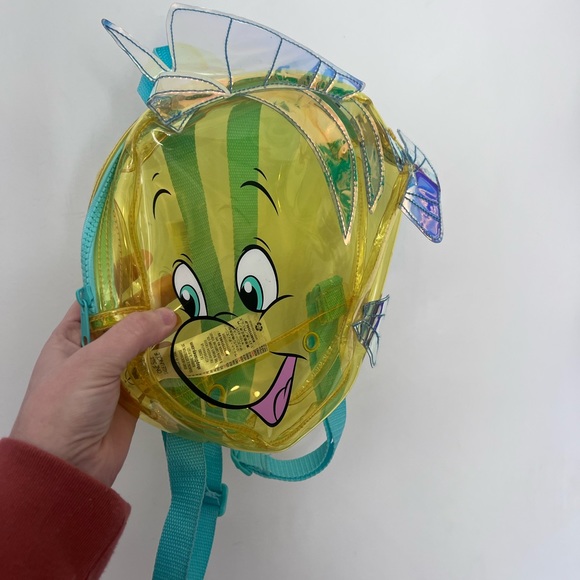 Disney Other - Disney Store Little Mermaid Flounder Translucent Design Backpack rare